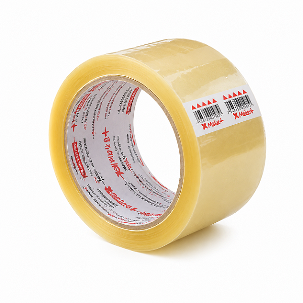 Fita Adesiva Transparente 48mm x 100m Rolo Alta Aderência - Make+