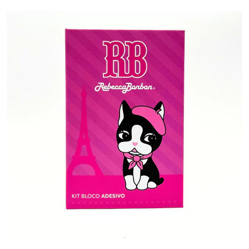 Bloco Adesivo Rebecca Bonbon 7 Peças Skypaper - Coleção Bureau de Luxe