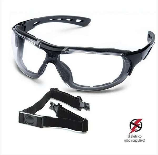 Óculos de Proteção Roma / Incolor - SteelFlex