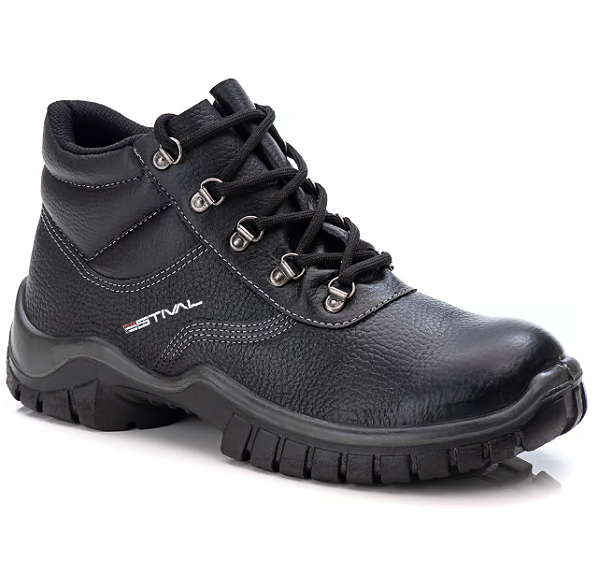 Bota de Segurança em Couro - Preto - Estival - CA 44591