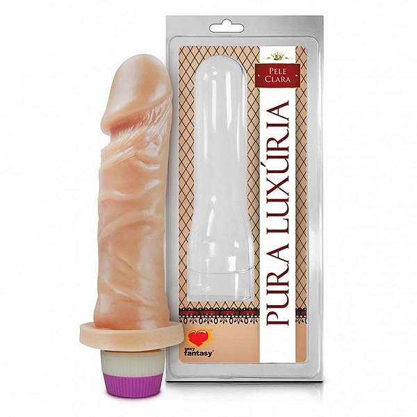 Pênis com Vibrador Realístico 15,3 x 4cm - Sexy Fantasy