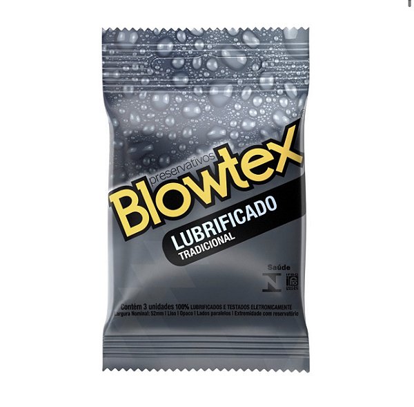 Preservativo Lubrificado 3 Unidades Blowtex