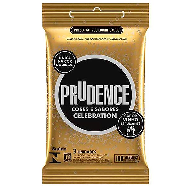 Preservativo Celebration Sabor Vinho 03 unid Prudence