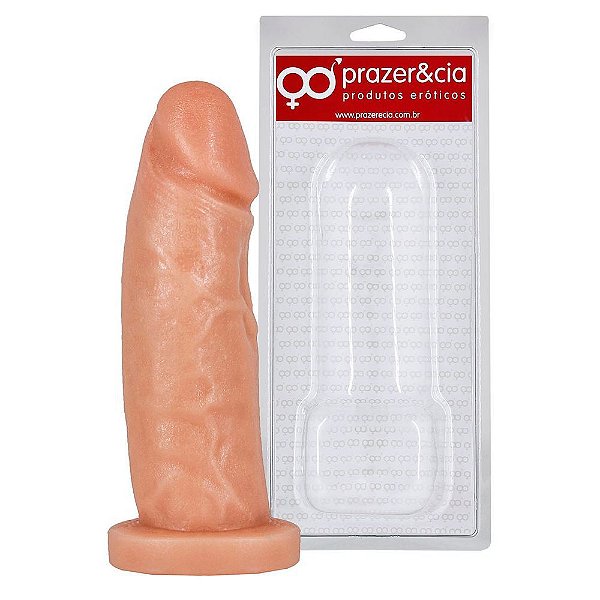 Pênis Garanhão 13,5 x 3,9cm Maciça Prazer & Cia