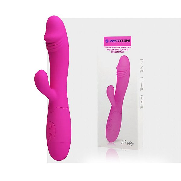 Vibrador Snappy Recarregável - Silicone Cirúrgico 30 Vibrações - Pretty Love