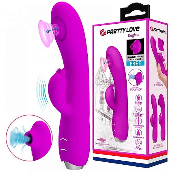 Vibrador Ponto G e Clitóris - Regina Pretty Love