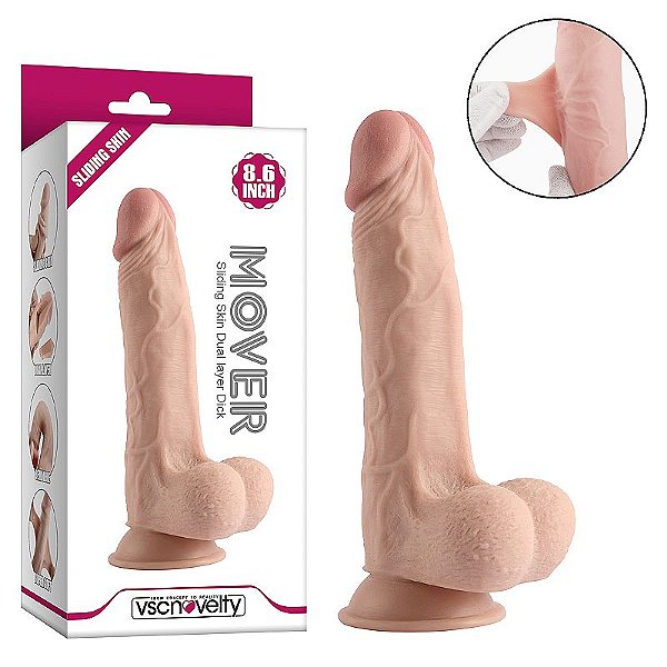 Pênis Super Realístico Dupla Camada 21,8 x 4,4cm