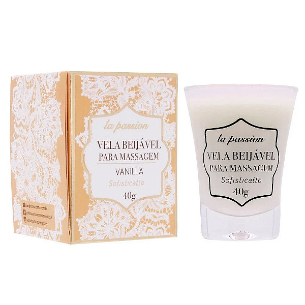 Vela Beijável Vanilla