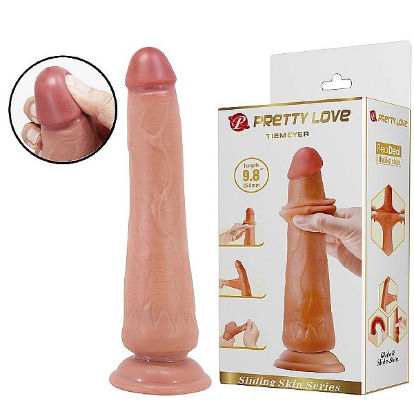 Dildo Realístico com Dupla Camada 25,0 X 4,5 cm - Pretty Love