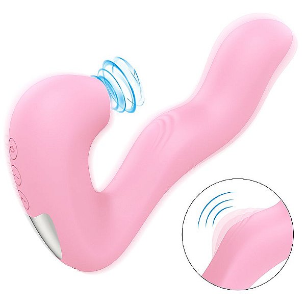 Vibrador de Ponto G e Clitóris com Pulsação e Dedilhar - Magic