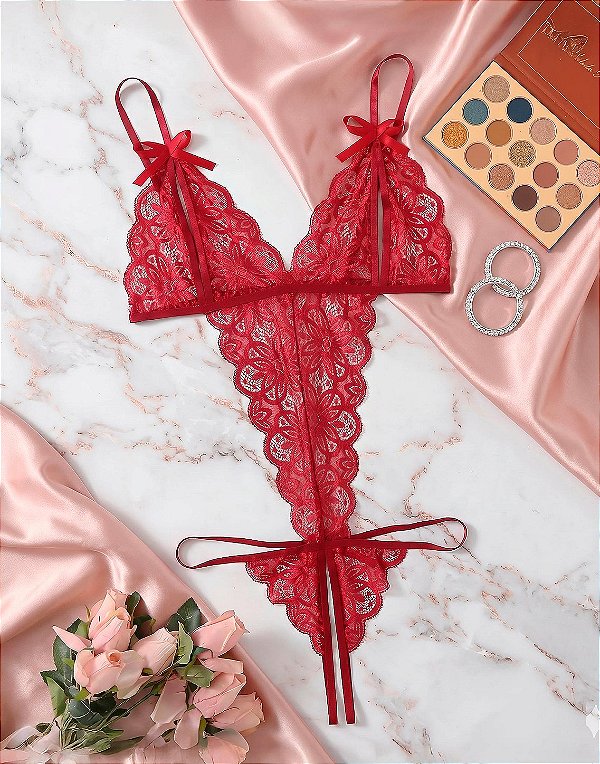 Body Apressadinha Sexy com Abertura Íntima