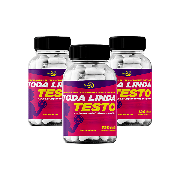 COMBO TRIPLO - TODA LINDA TESTO (Metabolismo Energético)