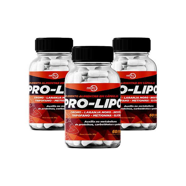 COMBO TRIPLO - PRÓ-LIPO (Auxilia no metabolismo de proteínas, carboidratos e gorduras)
