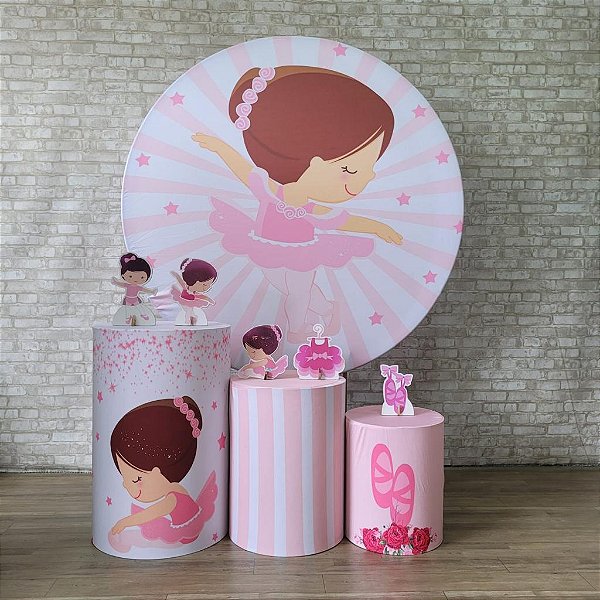 Alugue Tema Para Festa Decoração Bailarina Tecido ( Modelo 1 )