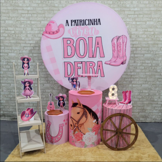 Alugue Tema Para Festa Decoração Boiadeira Tecido ( Modelo 2 )