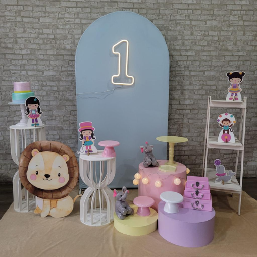 Alugue Tema Para Festa Decoração Circo Rosa Tecido