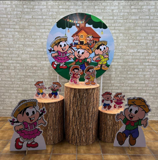 Alugue Tema Para Festa Decoração Festa Junina da Turma da Mônica Banner ( Modelo 1 )