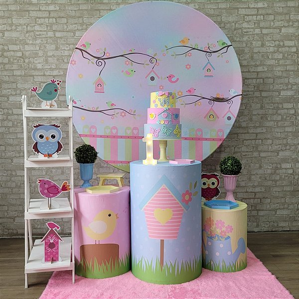 Alugue Tema Para Festa Decoração Jardim Encantado Tecido ( Modelo 2 )