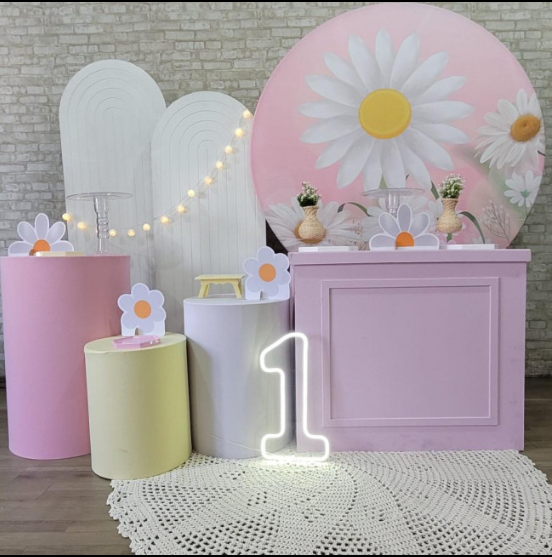 Alugue Tema Para Festa Decoração Margarida Tecido ( Modelo 3 )