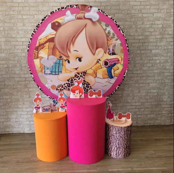 Alugue Tema Para Festa Decoração Pedrita Tecido ( Modelo 1 )