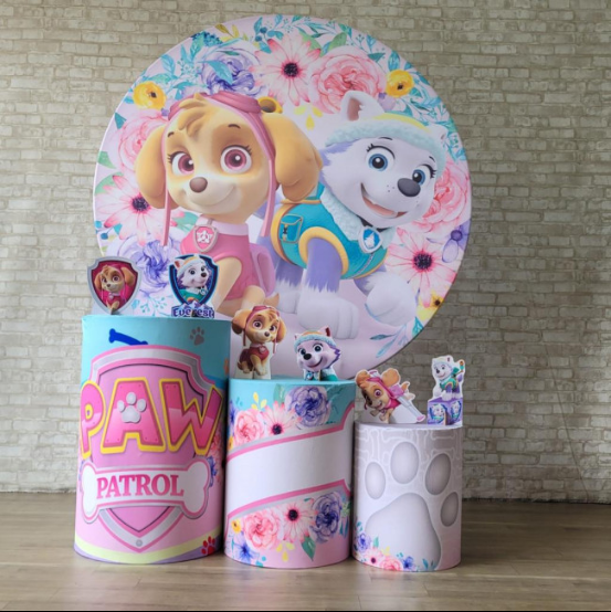 Alugue Tema Para Festa Decoração Skye e Everest Tecido ( Modelo 1 )