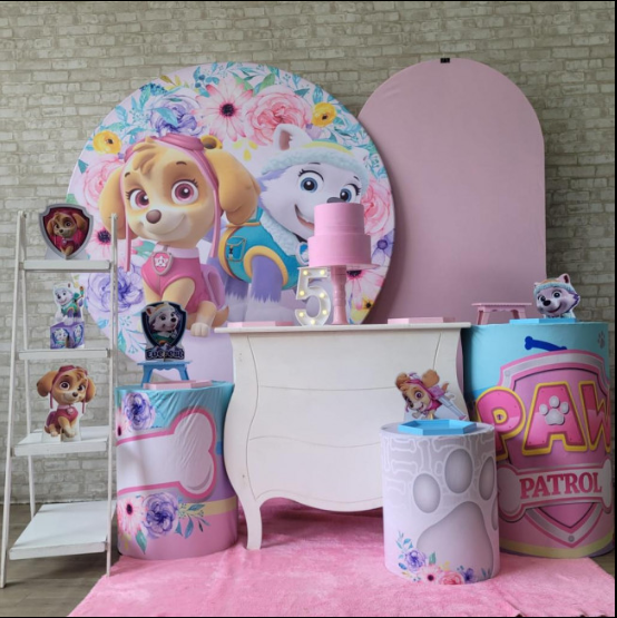 Alugue Tema Para Festa Decoração Skye e Everest Tecido ( Modelo 3 )