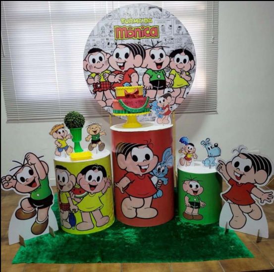 Alugue Tema Para Festa Decoração Turma da Mônica Banner ( Modelo 1 )