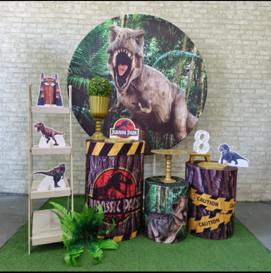 Alugue Tema Para Festa Decoração Dinossauro Tecido ( Modelo 2 )