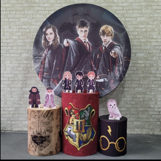 Alugue Tema Para Festa Decoração Harry Potter Tecido ( Modelo 1 )