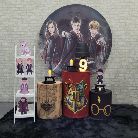 Alugue Tema Para Festa Decoração Harry Potter Tecido ( Modelo 2 )
