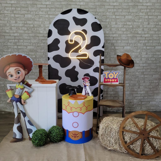 Alugue Tema Para Festa Decoração Jessie Toy Story Modelo Personalizado Tecido