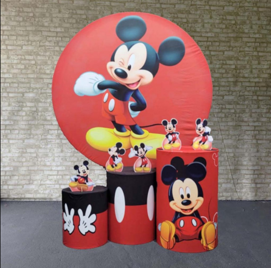 Alugue Tema Para Festa Decoração Mickey Tecido ( Modelo 1 )