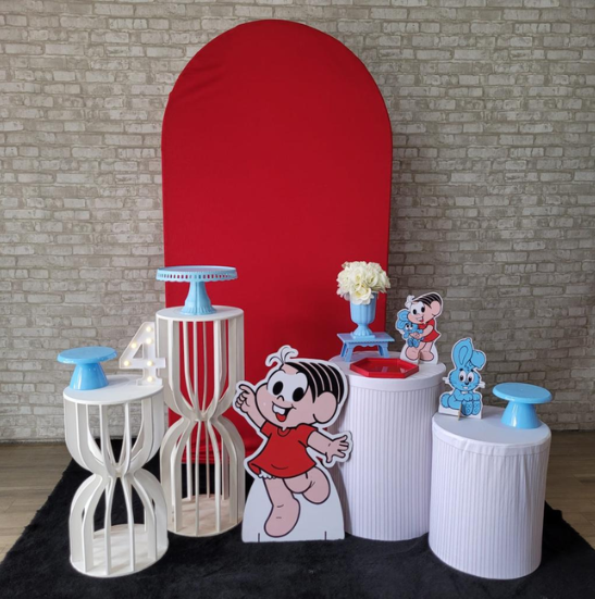 Alugue Tema Para Festa Decoração Mônica Modelo Personalizado Tecido