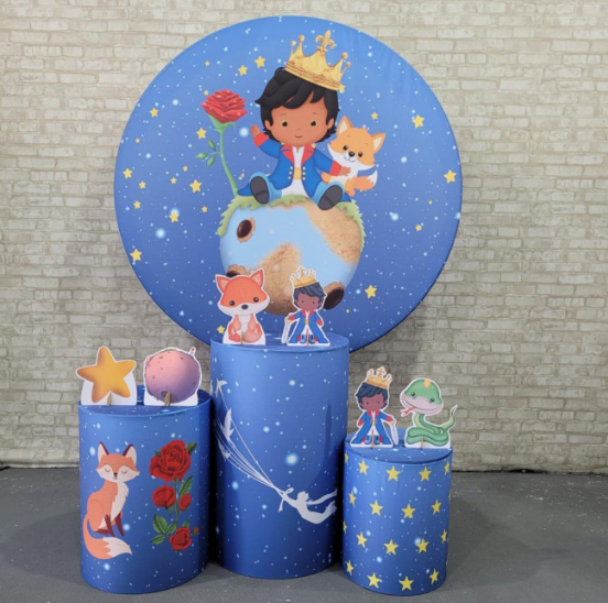 Alugue Tema Para Festa Decoração Pequeno Príncipe Tecido ( Modelo 1 )