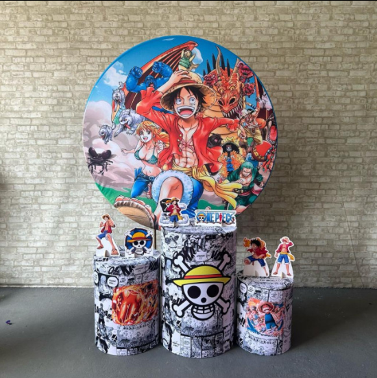 Alugue Tema Para Festa Decoração One Piece Tecido ( Modelo 1 )