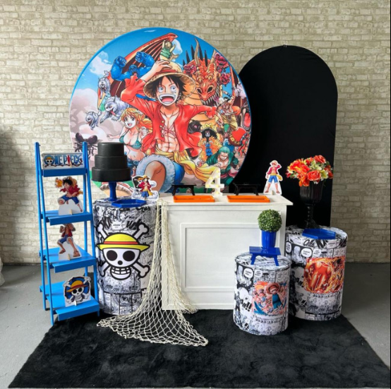 Alugue Tema Para Festa Decoração One Piece Tecido ( Modelo 3 )