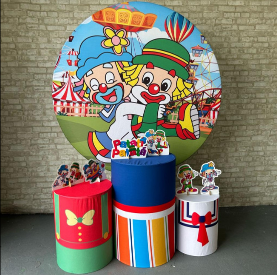 Alugue Tema Para Festa Decoração Patati e Patata Tecido ( Modelo 1 )