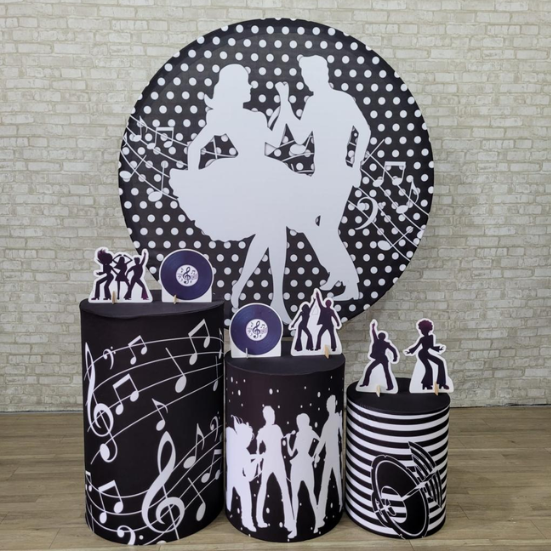 Alugue Tema Para Festa Decoração Retrô Tecido ( Modelo 1 )