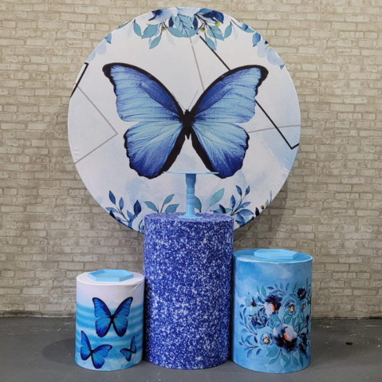 Alugue Tema Para Festa Decoração Borboleta Tecido ( Modelo 1 )