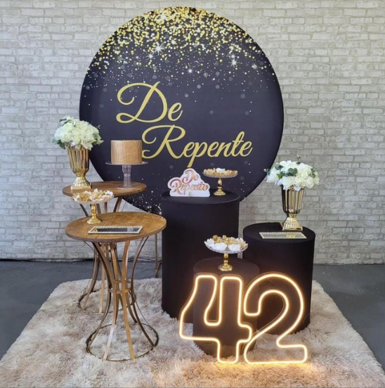 Alugue Tema Para Festa Decoração De Repente Tecido ( Modelo 4 )