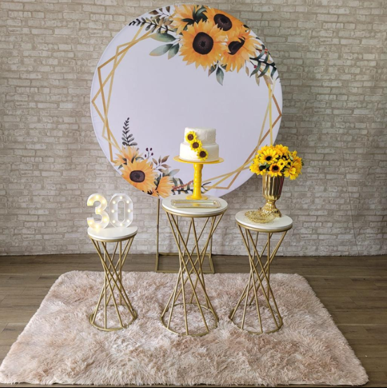 Alugue Tema Para Festa Decoração Girassol Tecido ( Modelo 2 )