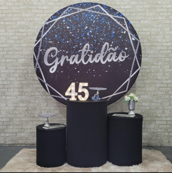 Alugue Tema Para Festa Decoração Gratidão Tecido ( Modelo 2 )