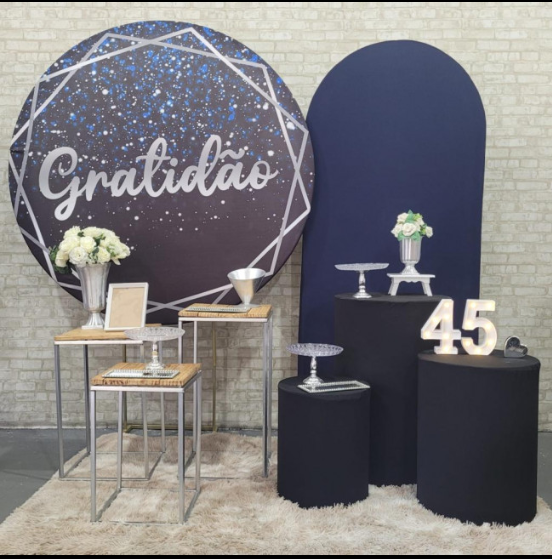 Alugue Tema Para Festa Decoração Gratidão Tecido ( Modelo 3 )