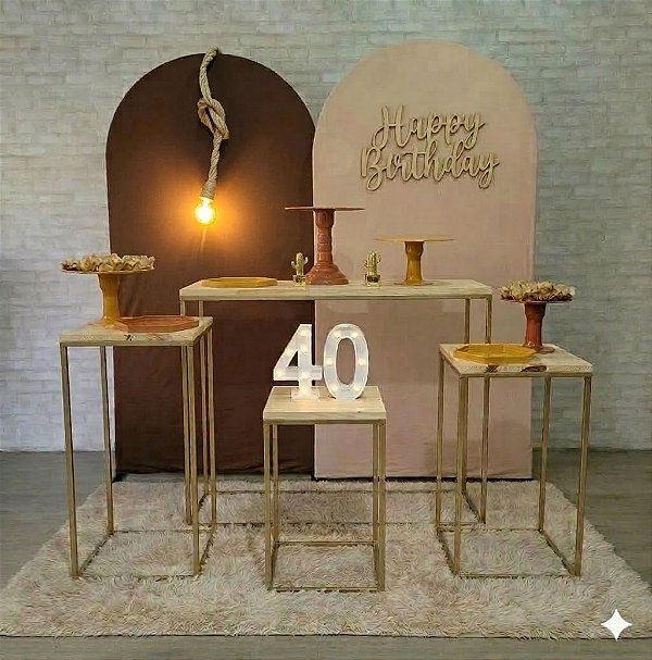 Alugue Tema Para Festa Decoração Happy Nude Tecido ( Modelo 5 )