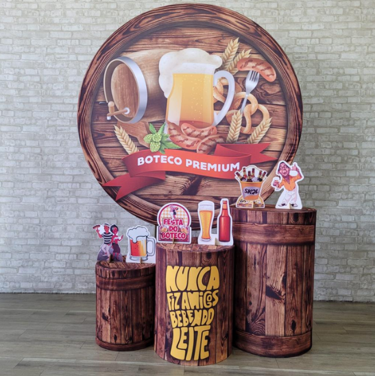 Alugue Tema Para Festa Decoração Boteco Tecido ( Modelo 3 )