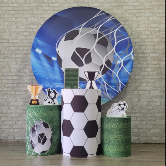 Alugue Tema Para Festa Decoração Futebol Tecido ( Modelo 1 )