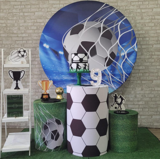 Alugue Tema Para Festa Decoração Futebol Tecido ( Modelo 2 )