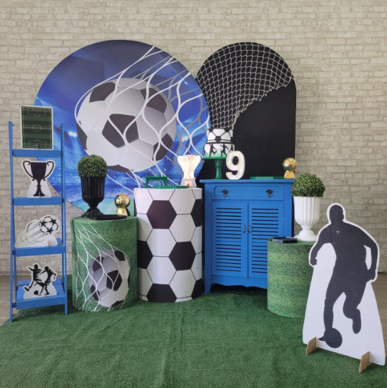 Alugue Tema Para Festa Decoração Futebol Tecido ( Modelo 3 )