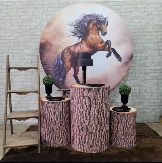 Alugue Tema Para Festa Decoração Cavalo Tecido ( Modelo 2 )