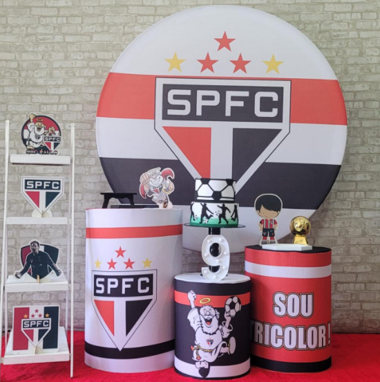 Alugue Tema Para Festa Decoração São Paulo Tecido ( Modelo 3 )